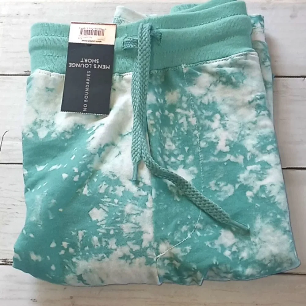 Men's Lounge Shorts in Seaspray Tie Dye Design